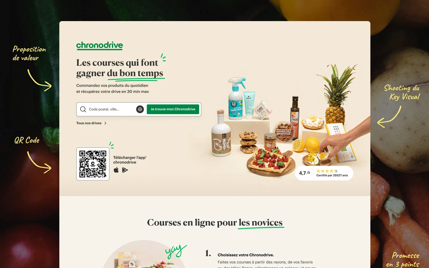 Chronodrive : page d’accueil du site
